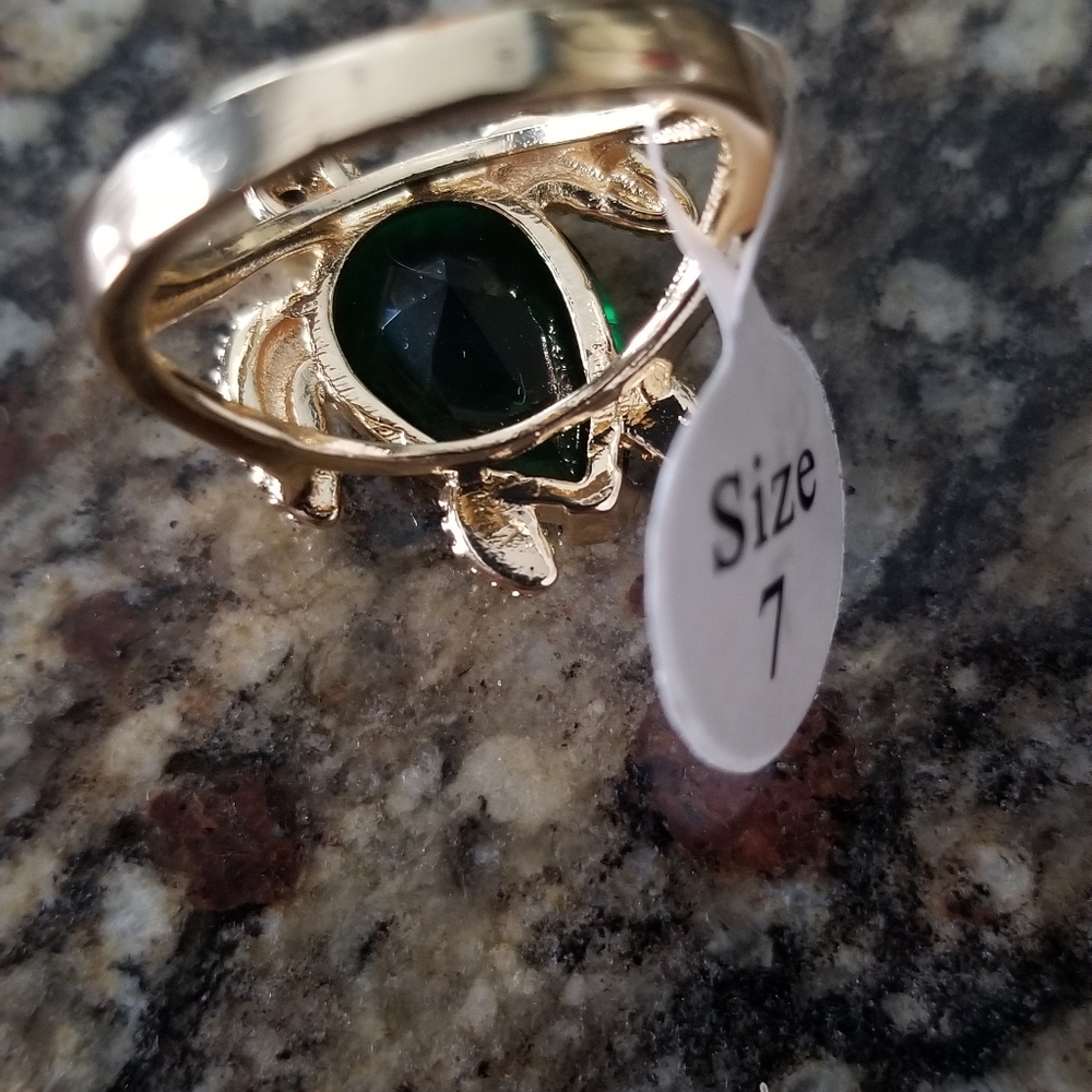 GREEN TURTLE RING - Picture 2 of 3